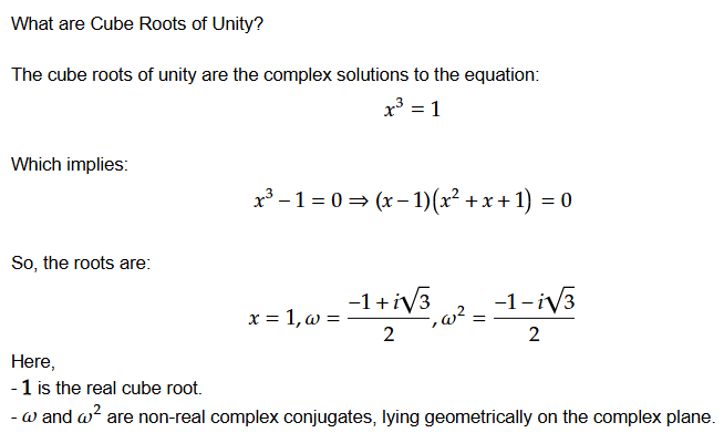 Concept of the Week: Cube Roots of Unity – Testbee Blog